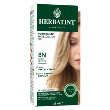 Permanent hair color gel - 8N Light blond