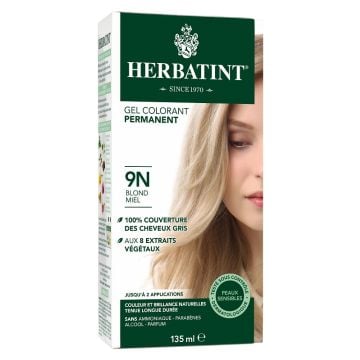 Permanent hair color gel - 9N Honey Blond