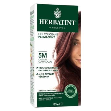 Gel colorant permanent - 5M Châtain acajou clair