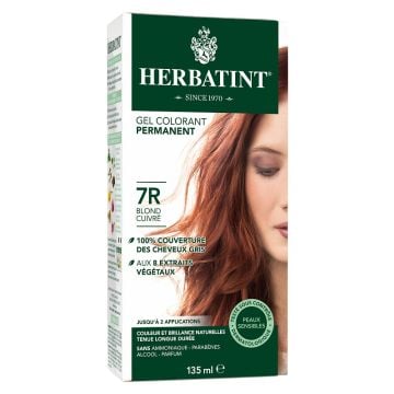 Permanent hair color gel - 7R Copper Blond