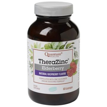 TheraZinc Elderberry zinc lozenges - Natural raspberry flavor