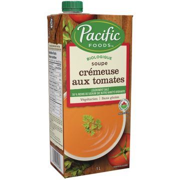 Soupe biologique crémeuse - Tomates légèrement salée 