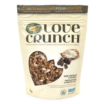 Granola biologique love crunch chocolat noir et noix de coco