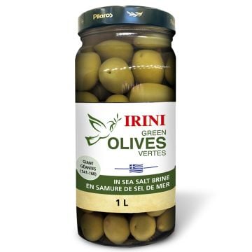 Olives vertes en saumure de sel de mer