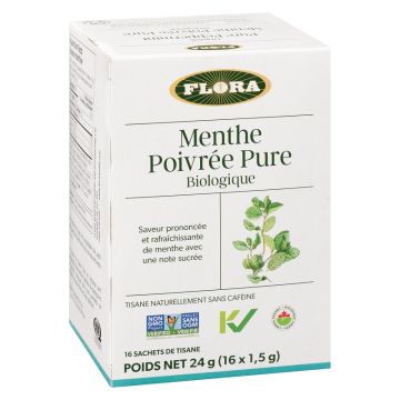 Tisane menthe poivrée pure biologique