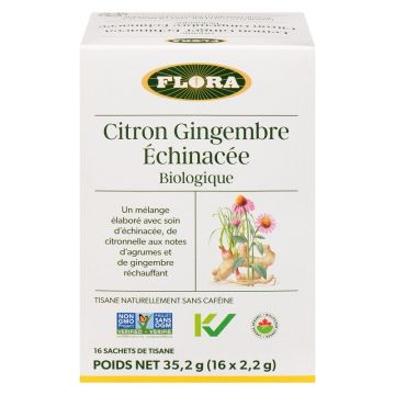 Organic Lemon Ginger Echinacea Herbal Tea