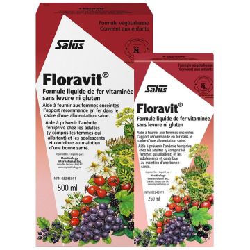 Duo Floravit - Formule liquide de fer vitaminée sans levure sans gluten