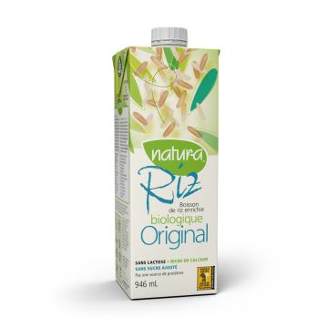 Boisson de riz enrichie biologique - Original (Emballage 12 unités)