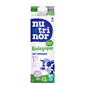 Lait nordique biologique 1%