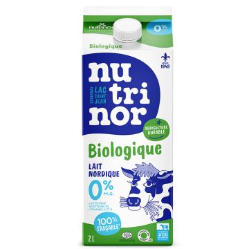 Lait nordique 0% biologique