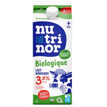 Lait nordique biologique 3,8%.