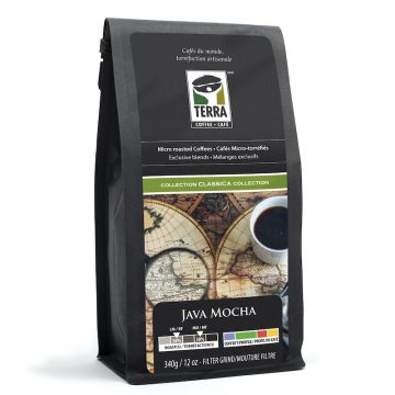 Java Mocha - Café responsable 50% 50% moulu filtre 