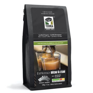 Organic Espresso Water Decafeinated Coffee  – Whole Beans