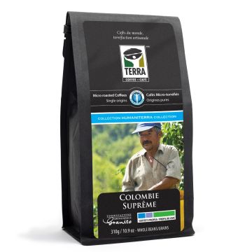 Colombie Suprême Humaniterra - Café responsable grains entiers