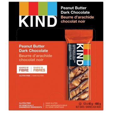 Nuts bar gluten free - Peanut butter dark chocolate flavour 