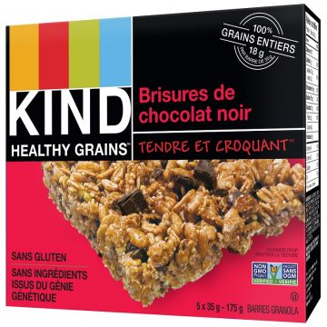 Barre Healthy grains sans gluten - Brisures de chocolat noir