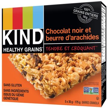 Healthy grains bar - Peanut butter & dark chocolate (Gluten free)