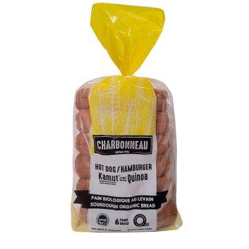 Pain biologique au levain Kamut® blé avec quinoa -  Hot dog 