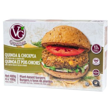 Quinoa and Chickpea Plant-Based Burger 