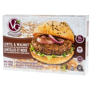 Lentil Walnut Plant-based Burger