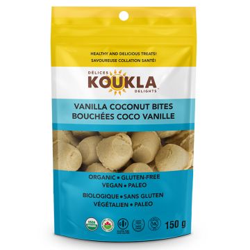 Bouchées biologiques coco vanille