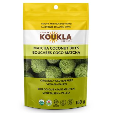 Bouchées biologiques coco matcha