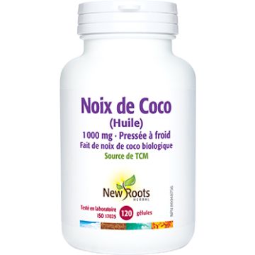 Huile de noix de coco 1000 mg en gélules - Source de TCM