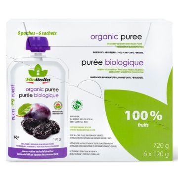 Purée biologique - Prunes et pruneaux