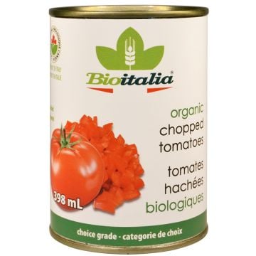 Tomates hachées biologiques