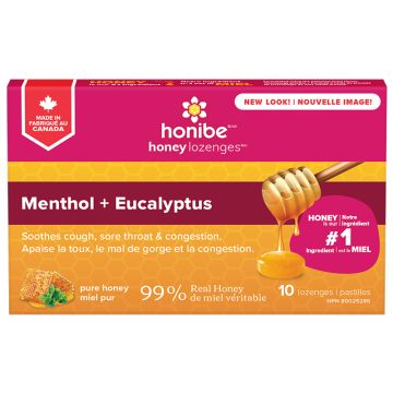 Menthol and Eucalyptus Pure Honey Lozenges