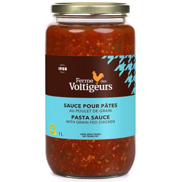 Sauce pour pâtes au poulet de grain