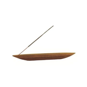 La Pirogue Censer in Acacia Wood