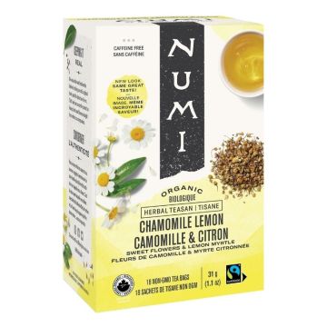 Organic Fair Trade Chamomile Lemon Herbal Tea