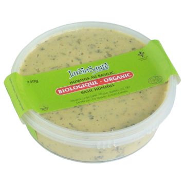 Hummus biologique - Basilic  