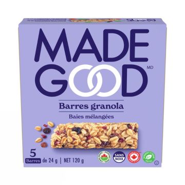 Barres granola biologiques - Baies mélangées