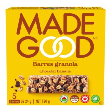 Barres granola biologiques - Chocolat banane