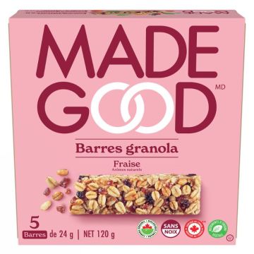 Barres granola biologiques - Fraise