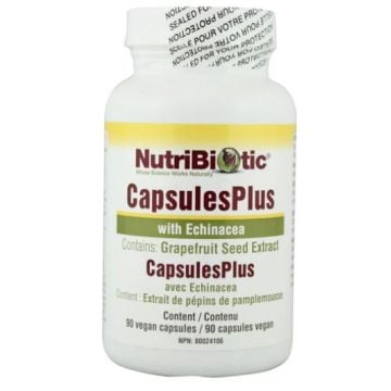 Capsules Plus - Extrait de pépin de pamplemousse avec échinacée