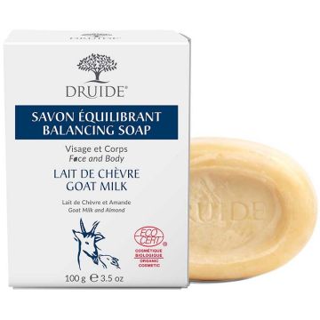 Savon biologique Équilibrant pour visage et corps - Lait de chèvre et amande