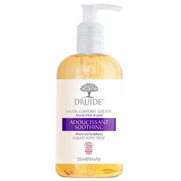 Organic liquid body soap Soothing - Almond and Sandalwood