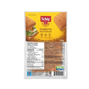 Pain ciabatta multigrain sans gluten