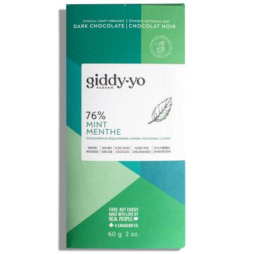 Chocolat biologique - Menthe 76%