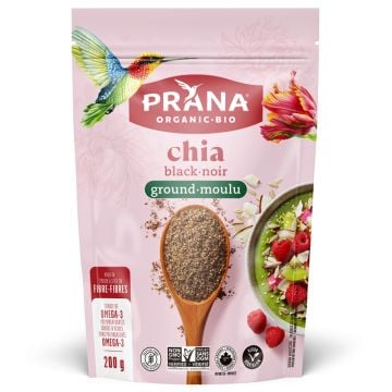 Chia noir moulu biologique