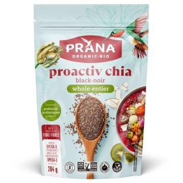 Proactiv - Graines de chia noir entier avec probiotiques biologiques