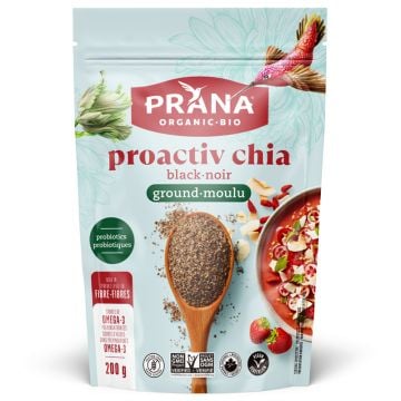 Proactiv - Chia noir moulu avec probiotiques biologiques