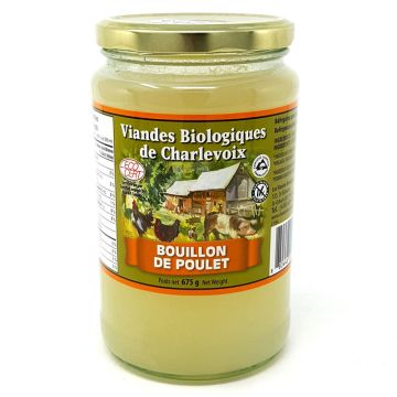 Verrines biologiques  - Bouillon de poulet