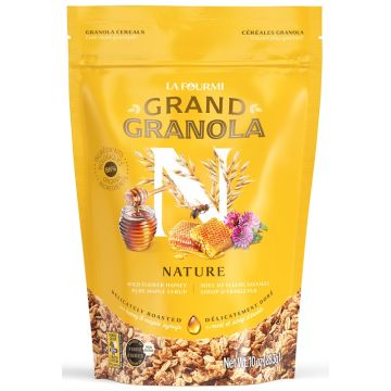 Grand Granola Nature - Miel de fleurs sauvages et sirop d'érable