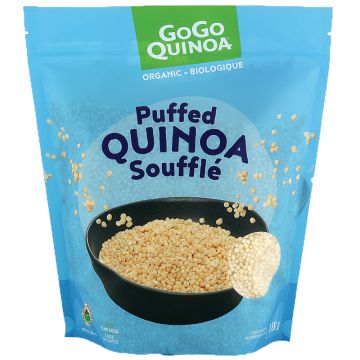 Organic puffed quinoa