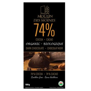 Organic Dark Chocolate - Cocoa 74%