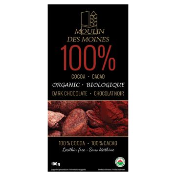 Organic Dark Chocolate - Cocoa 100%